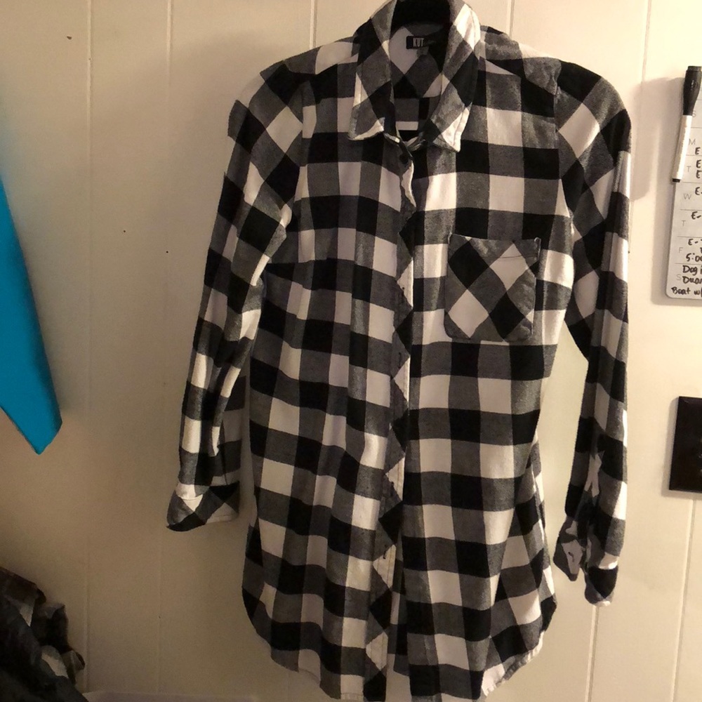 Buffalo plaid flannel shirt